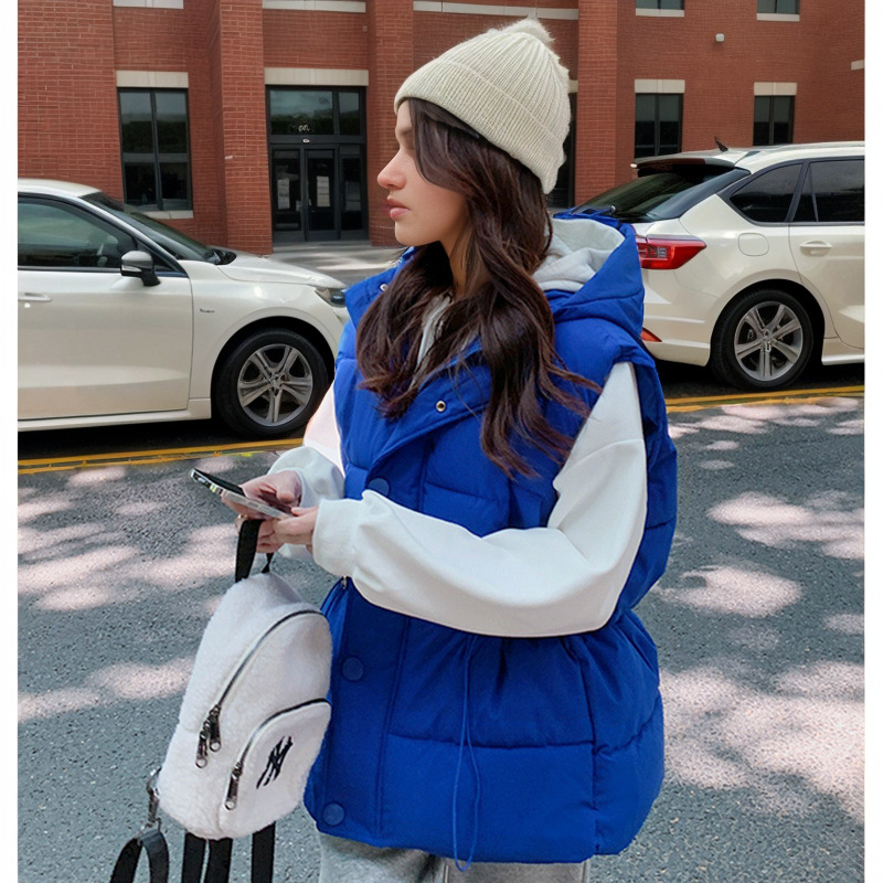 Giacca corta e calda da donna, gilet in cotone, gilet, cappotto_voghion.com