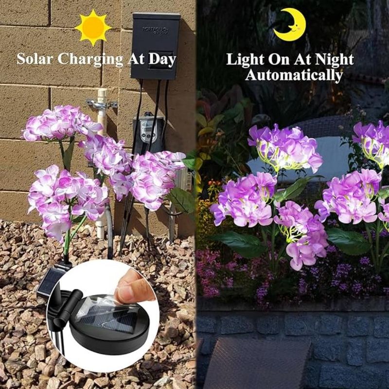 Lampade solari a LED a 3 teste, per giardino, prato, orto, patio, casa di campagna, decorazione_voghion.com