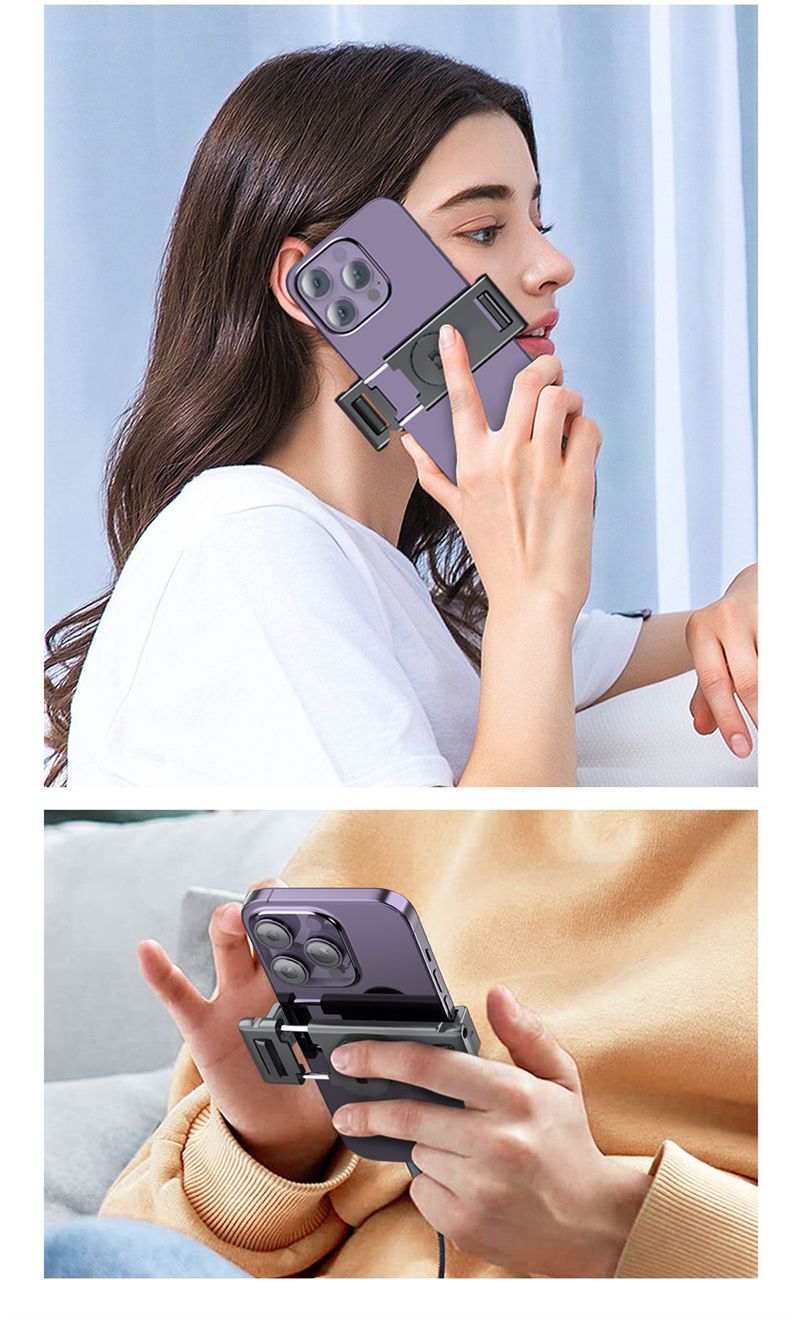 2025 360 Rotation Gimbal Stabilizer Wireless Bluetooth Remote Selfie Stick Tripod For IPhone Smartphone Live_voghion.com