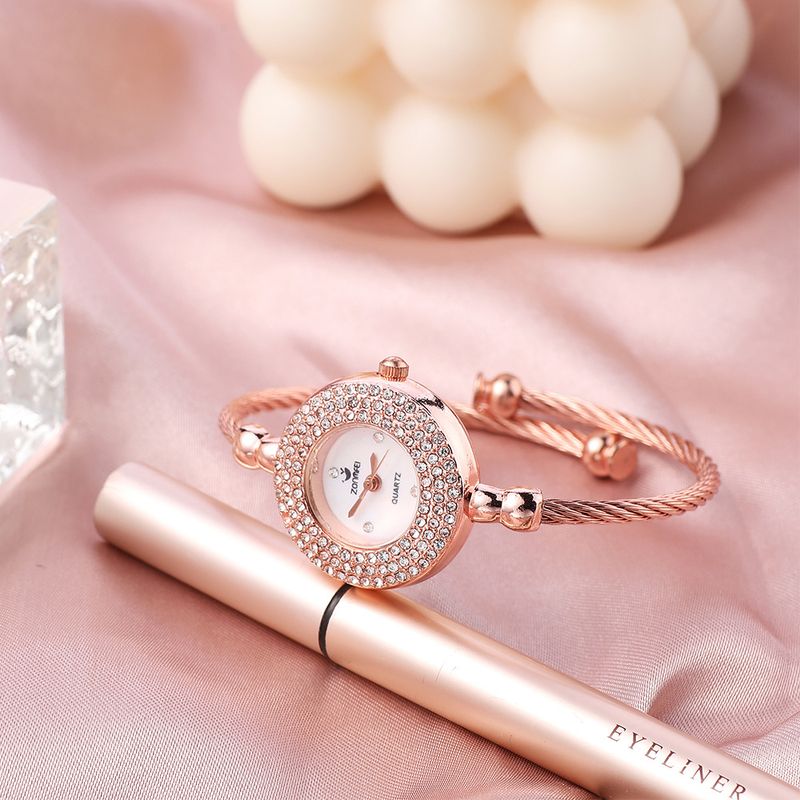 Orologio da donna con cinturino al quarzo, stile aperto, quadrante piccolo, semplice e alla moda, estivo, Ins_voghion.com