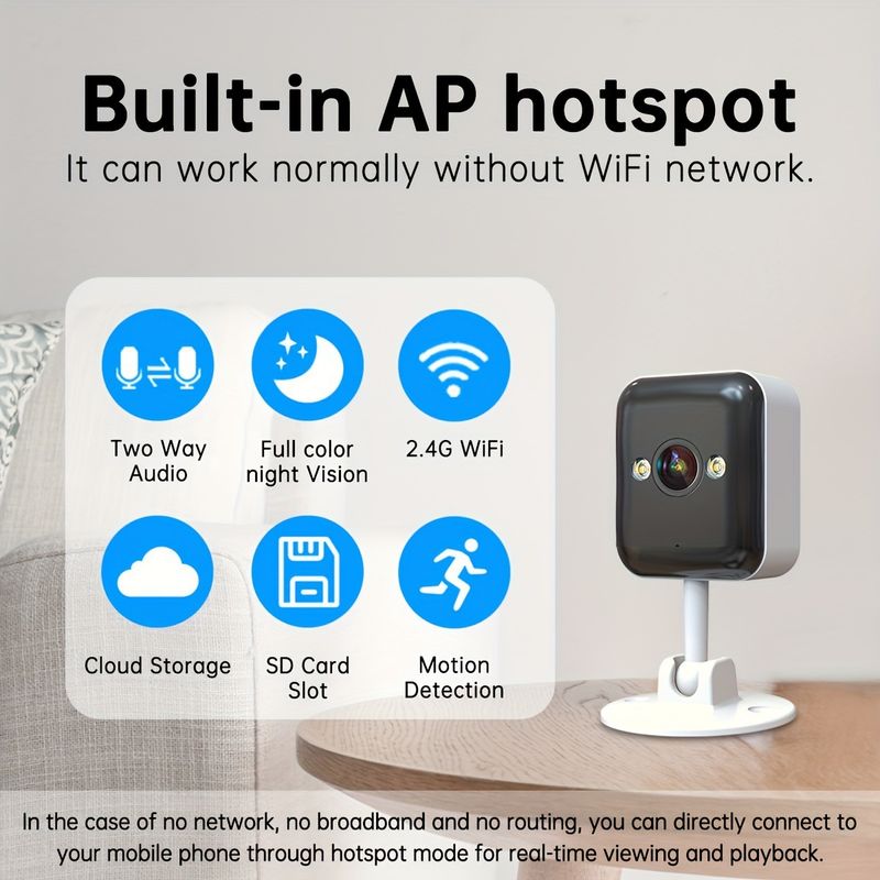 2025 Nuova confezione da 14 telecamere Wi-Fi wireless 1080P con audio bidirezionale_voghion.com