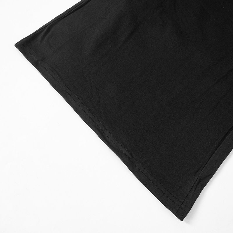 Abito da donna alla moda, a maniche corte, aderente, con scollo rotondo, tinta unita_voghion.com