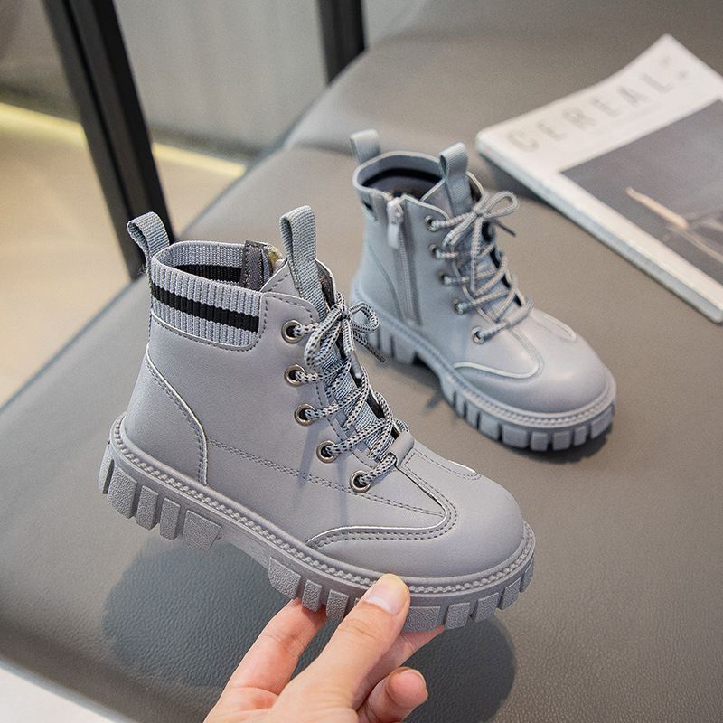 Martin Boys' New Autumn Winter, Medium To Large Children's And Girls' Short Boots, British Style, Soft Sole, Anti Slip,_voghion.com