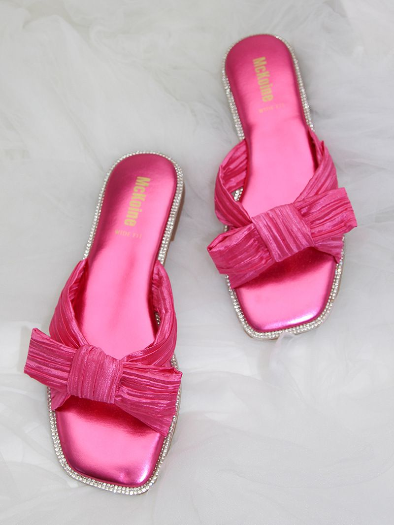 Sandales plates de plage à bordure diamantée, nouvelle tendance_voghion.com