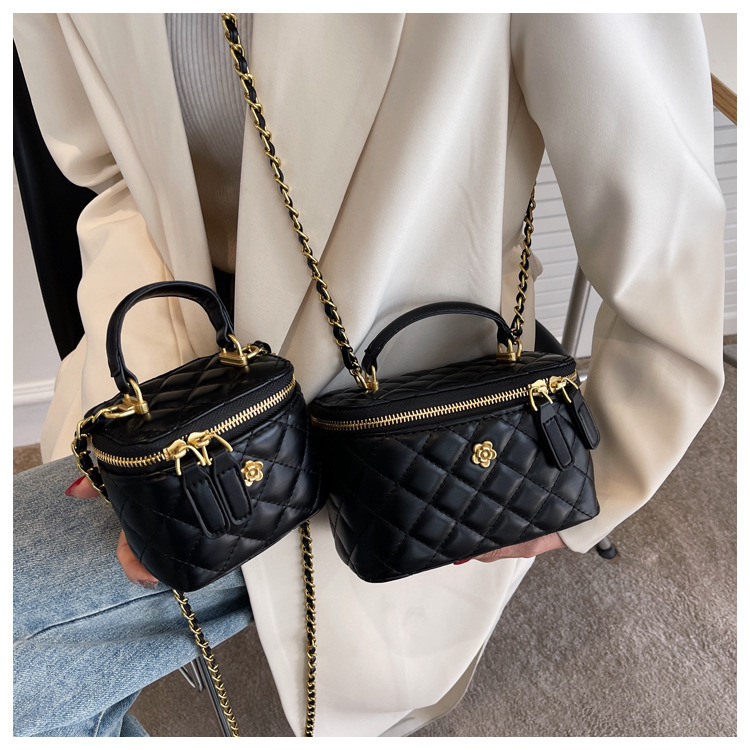 Lingge Kettentasche Damen 2023 neue Minitasche Persönlichkeit Pop ausländisches Temperament Umhängetasche Eimertasche_voghion.com