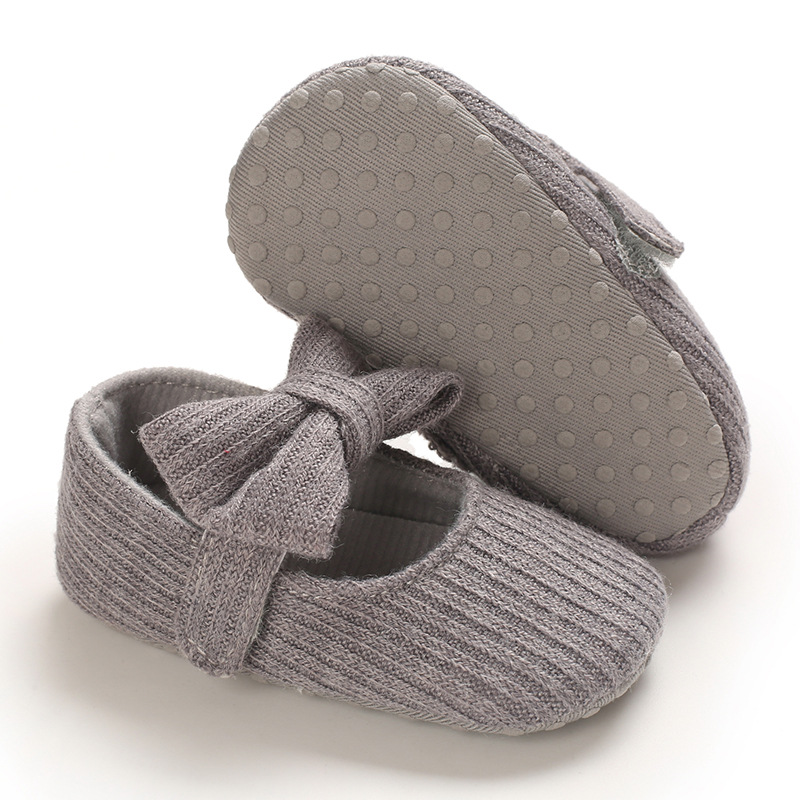 0-1 Joer aalt Puppelchersschong mat mëller Sohle gestrickte Puppelchersschong Joker Prinzessin_voghion.com