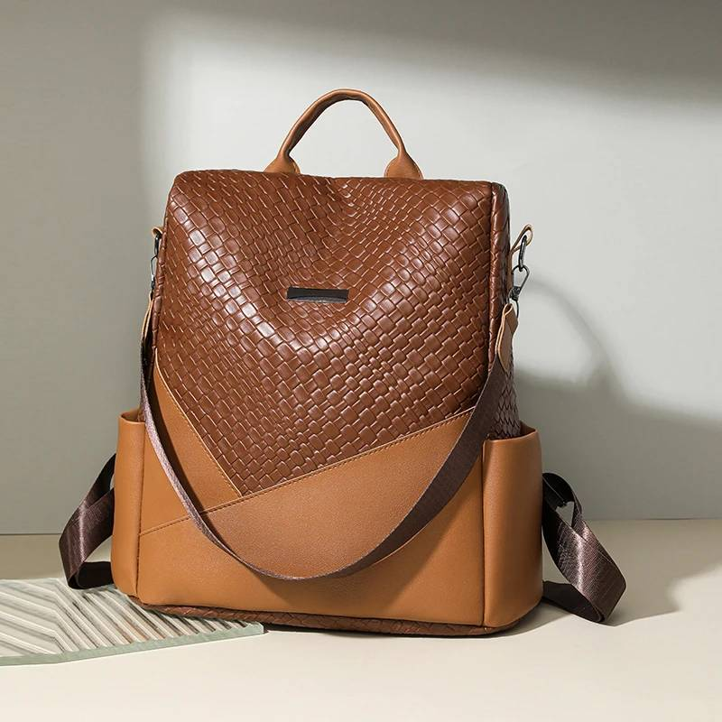 Women Large Capacity Backpack Purses High Quality Leather Female Vintage Bag School Bags Travel Bagpack Ladies_voghion.com