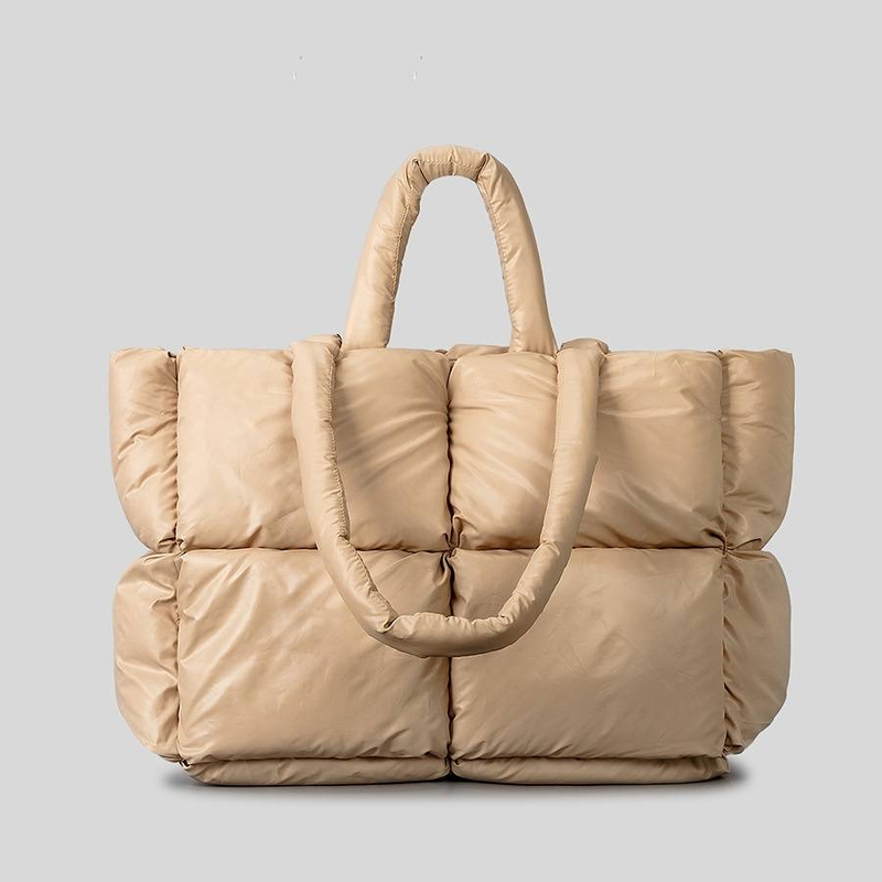 Damentaschen Daunen-Baumwolltasche Damen Soft Space Cotton Handtasche Mode Einfach Gefüllte Schulter Messenger Bag_voghion.com