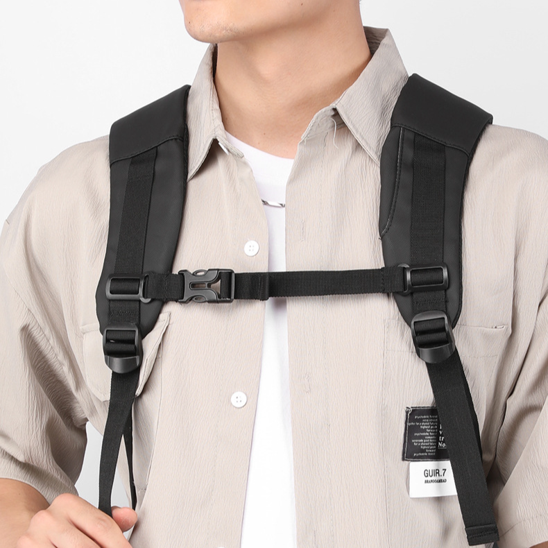 Men's backpack Travel bag can be expanded business bag large capacity backpack short business trip computer bag_voghion.com