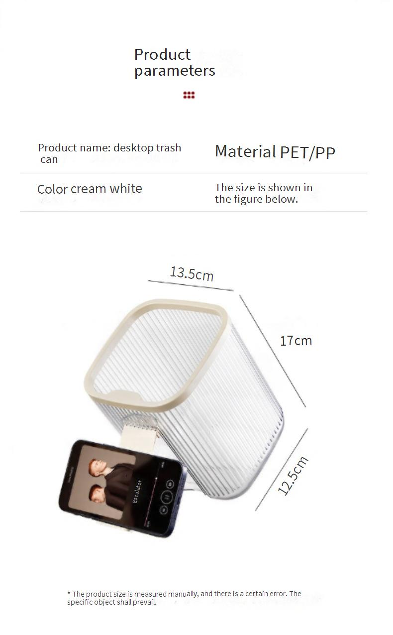 Cestino per rifiuti da scrivania, tavolino da salotto, camera da letto, comodino, ufficio, mini secchio sanitario di alto valore, cestino per rifiuti leggero e di lusso_voghion.com