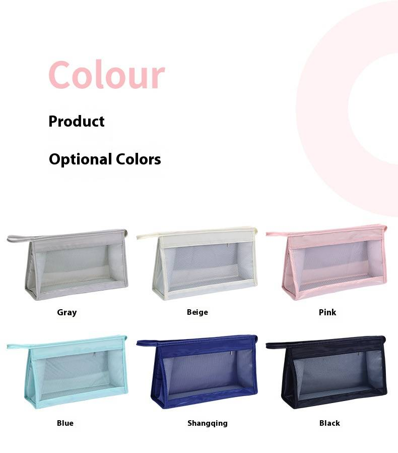 Makeup Tools & Accessories New Ins Twill Waterproof Toiletry Bag Thickened Portable Travel Cosmetics Triangle Hand Held Storage Bag_voghion.com