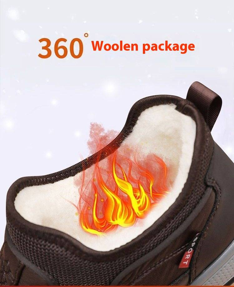 Winter Men Plus Velvet Thick Sheep Wool Dad Shoes Leather Waterproof Non Slip Elderly Shoes Men_voghion.com