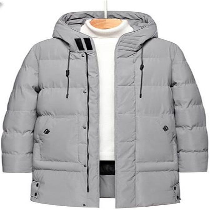 2026 Fashion Wintercoat Men 100% Polyester Pure Color Long Sleeve Casual Thick Warm Zipper Hooded Cotton-Padded Jacket M-8XL_voghion.com