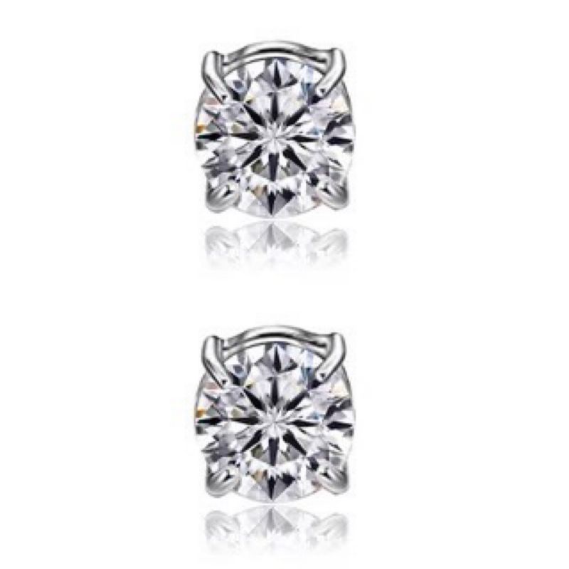 Orecchini unisex alla moda con zircone magnetico e clip per orecchio non forato_voghion.com