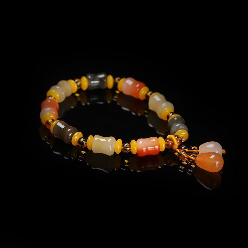 Jewelry Store For Women, Gemstone Bracelets And Necklaces, Natural Golden Silk Jade Bracelets, Jade Bamboo Joint Bracelets For Women._voghion.com