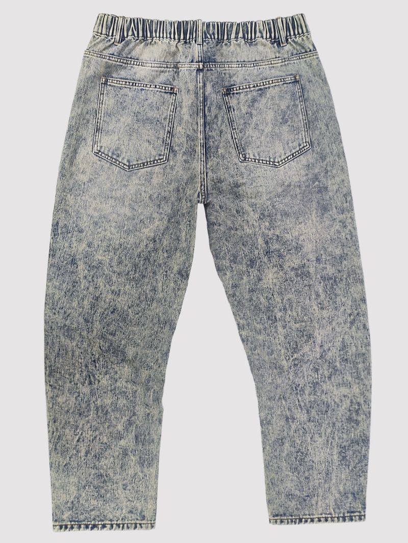 Premium Plus Size Herenjeans - Vintage Distressed Washed Skinny Fit Rechte Spijkerbroek Voor Urban Streetwear_voghion.com