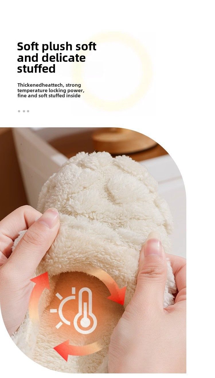 2024 Herbst Winter Home Moon Hausschuhe für Männer und Frauen Paare Indoor rutschfeste leise Baumwolle Fleece gefüttert warm_voghion.com
