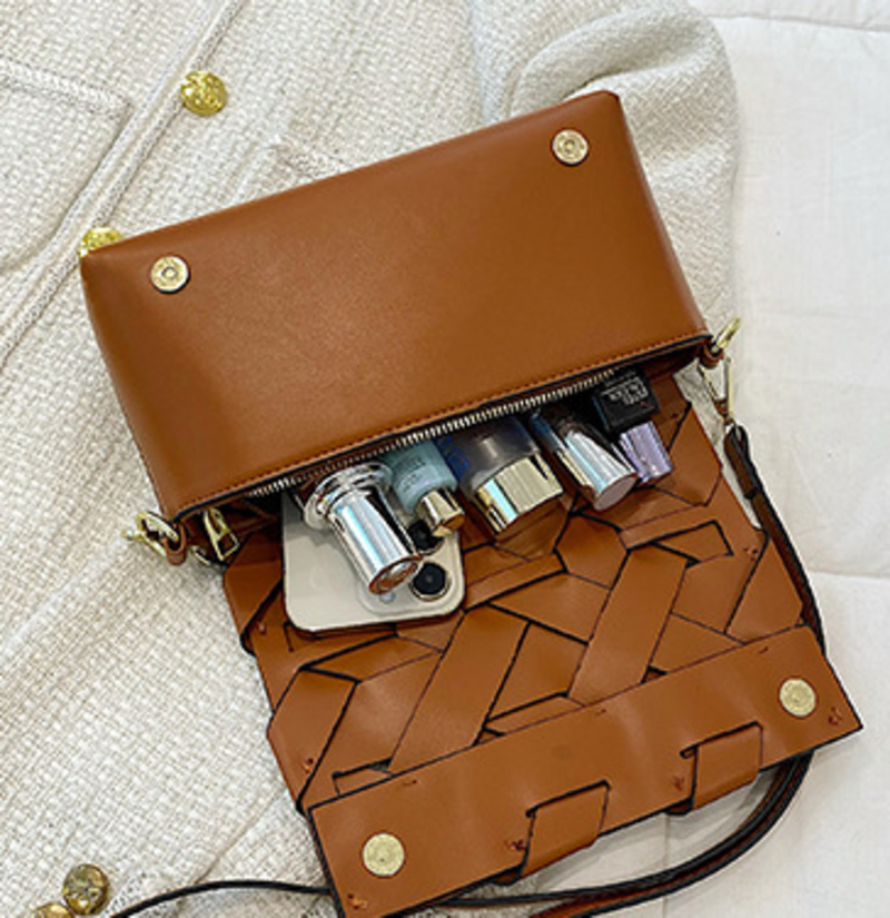 Borsa da donna in tessuto dal design piccolo 2023 Borsa a tracolla alla moda con nuova trama autunno/inverno 2023 Borsa a tracolla personalizzata_voghion.com