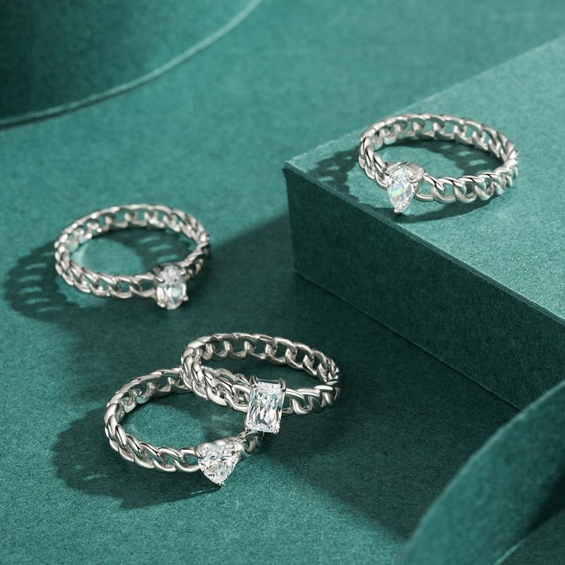Anillo de plata de circón clásico Tancise, joyería para mujer, regalo de fiesta de promesa de boda_voghion.com