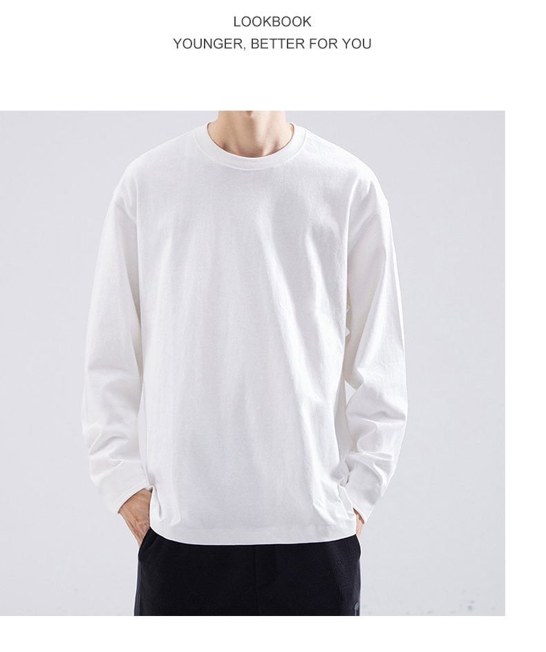 Maglietta a maniche lunghe primaverile e nuova, con stampa musicale, da uomo, strato base elegante, capospalla autunnale_voghion.com