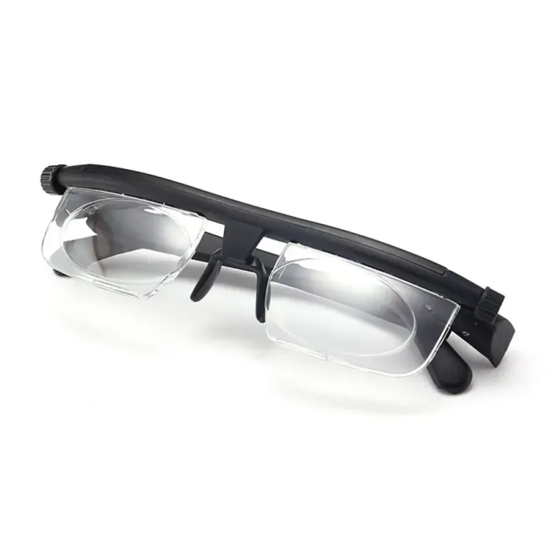 Fashion Adjustable Glasses Lenses Nearsighted Farsighted Computer Reading Driving Unisex Correction Binocular Focus Eyeglass_voghion.com