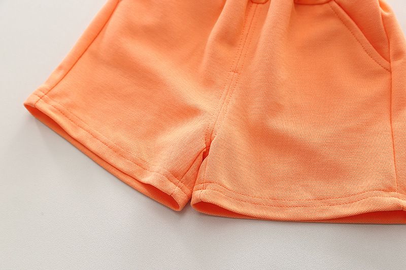 Vêtements pour enfants Costume à manches courtes pour garçon 2024 nouveau beau bébé vêtements d'été costume deux pièces vêtements d'été pour bébé tendance à la mode_voghion.com