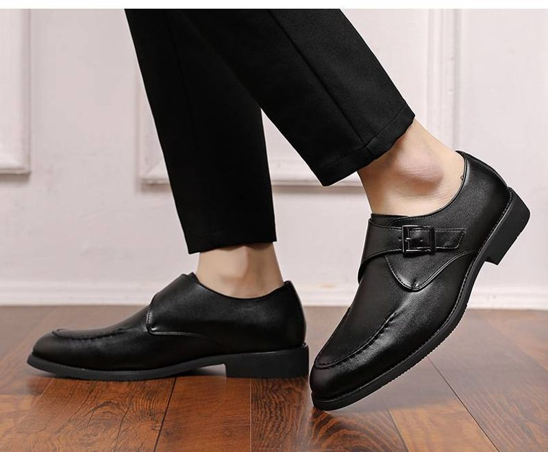 Autunno basso taglio pigro con un piede, scarpe da lavoro alla moda da uomo con punta rotonda, piccole scarpe da esterno in pelle_voghion.com