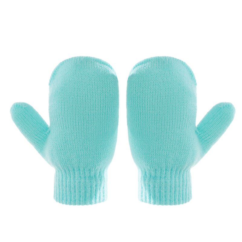 Baby clothing wool monochrome twist warm children's hat scarf gloves two or three sets_voghion.com