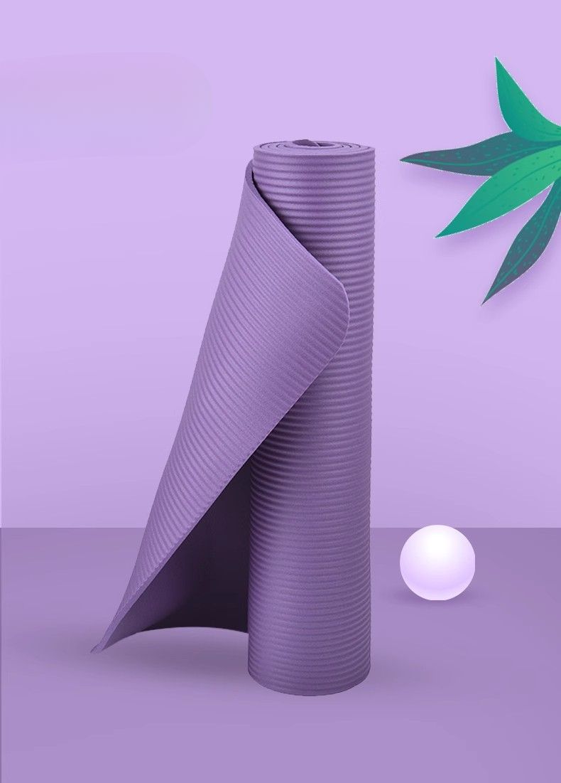 Yoga Thickened Non-Slip Exercise Fitness Sit-Up Home Use Shock Absorption Soundproof Widened Floor Mat_voghion.com