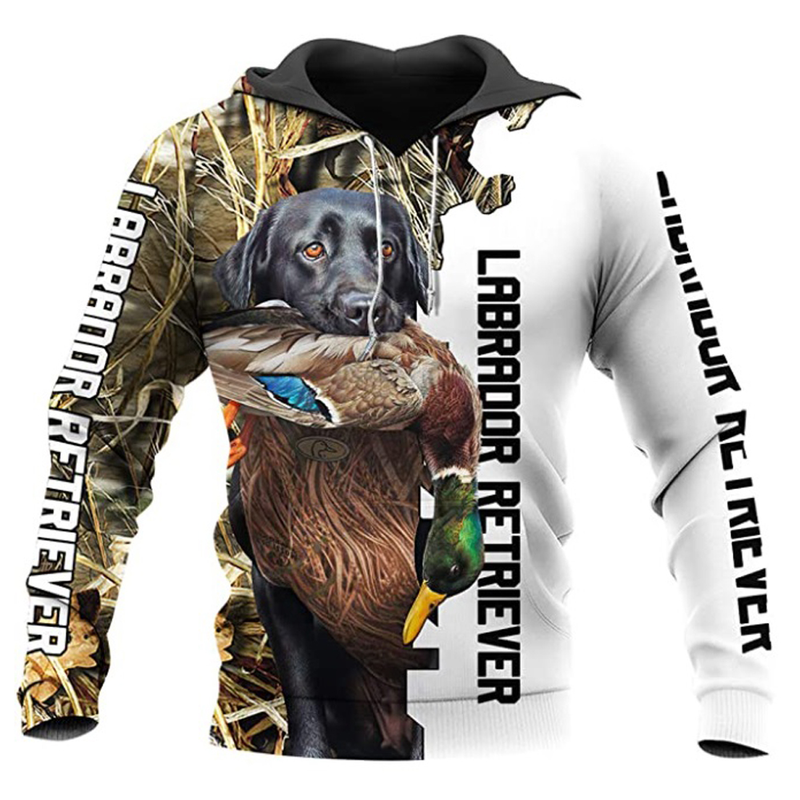 Coniglio da caccia Felpe con cappuccio da uomo stampate in 3D Haruku Streetwear autunno Felpa con cappuccio Tute da giacca casual unisex Y1_voghion.com