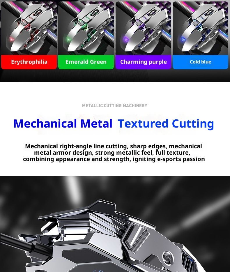 Digitex Digitex Wolf Spider SC300 Wireless Mouse Rechargeable Laptop Desktop Computer Mechanical Metal E-Sports Gaming Cross-Border_voghion.com