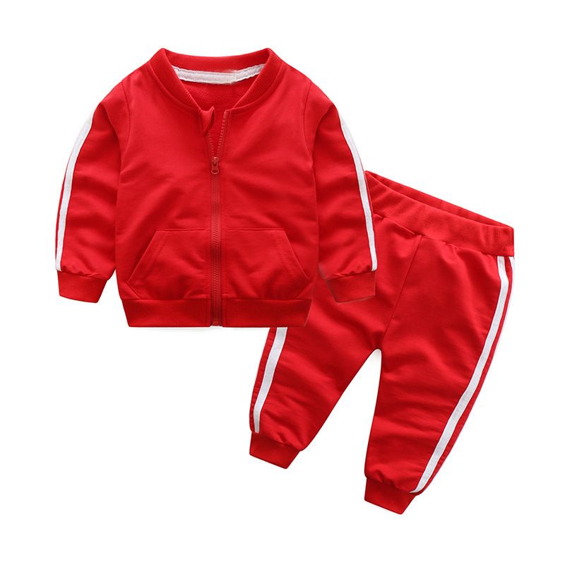 Kid's Clothing boys and girls spring sports suits children's sweatshirts loose two piece suits sportswear_voghion.com