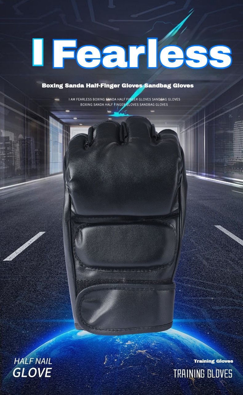 Hombres, mujeres, adultos, niños, guantes de boxeo, suministros de boxeo, guantes para saco de boxeo, guantes profesionales de Sanda y Taekwondo._voghion.com