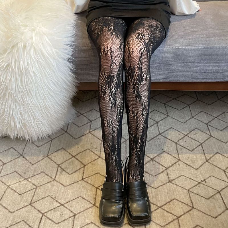 Pończochy siatkowe damskie letnie cienkie Flower Vine dolne rajstopy trendy Seksowne szczupłe nogi Europa i Stany Zjednoczone hurtowo w jednym miejscu_voghion.com