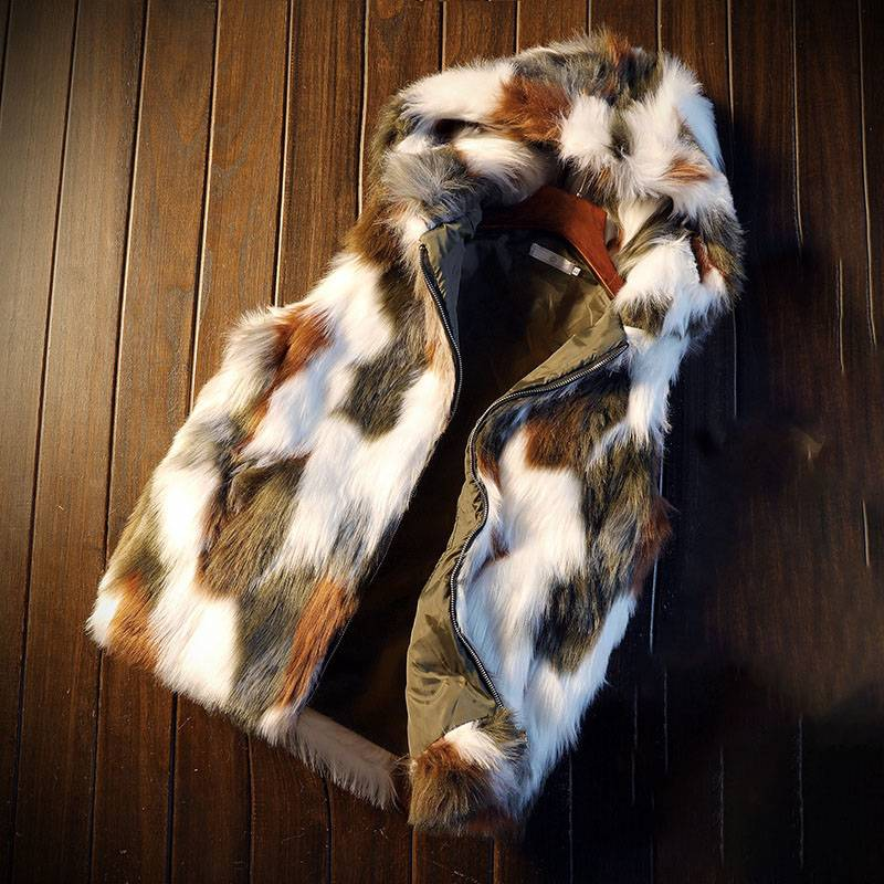 Ανδρικά Ρούχα Mink Coat Γούνινο Παλτό Χειμερινή Μόδα Κοντό Γιλέκο_voghion.com