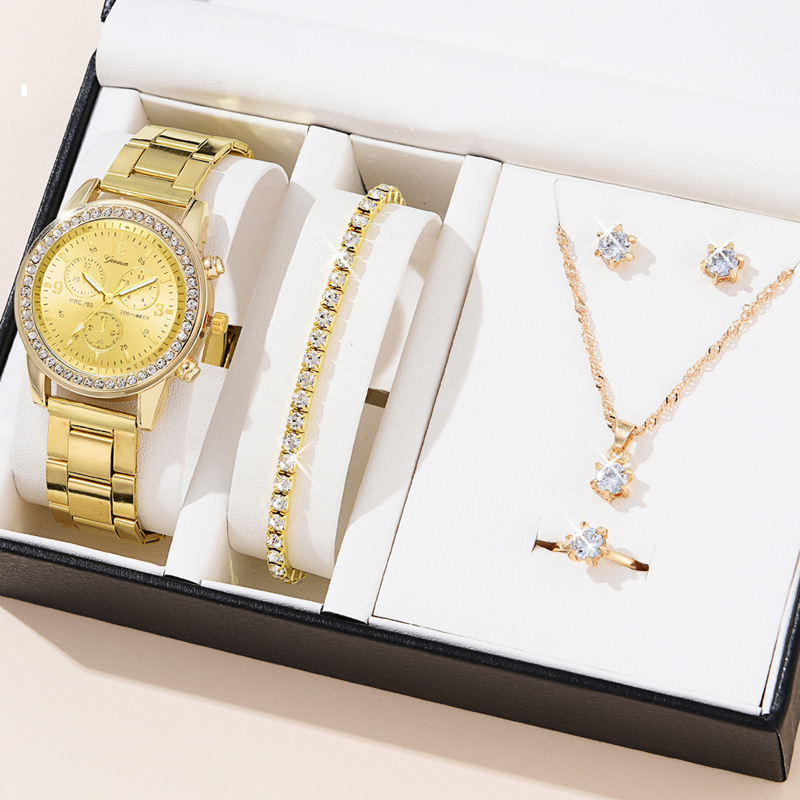 Dámské hodinky Three Eyes Set Quartz Diamond Watch Dárkové hodinky_voghion.com