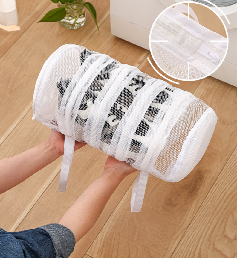 Washing Machine Cleaning Bag Anti Deformation Shoe Cover Mesh Bag Shoe Bag Household Lazy Special Cleaning Bag Can Hang Drying Shoe Bag_voghion.com