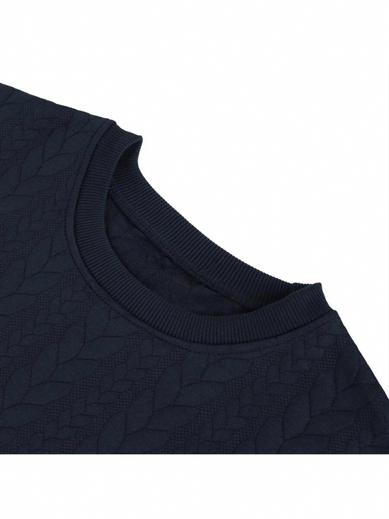 Nuovo maglione in maglia tinta unita da uomo - Essenziale per autunno/inverno con misto lana di prima qualità_voghion.com