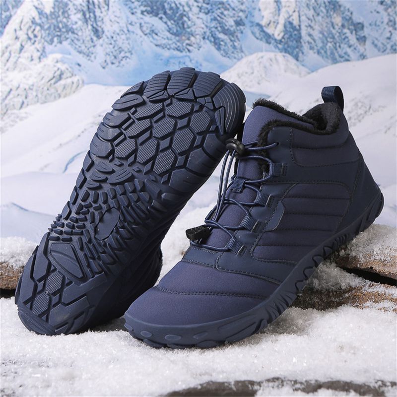Winter 2025 Fashion Sneakers Women/Men High Top Lace-Up Waterproof Non-Slip Wear-Resistant Flocking Keep Warm Running Shoes Snow Boots 35-47_voghion.com