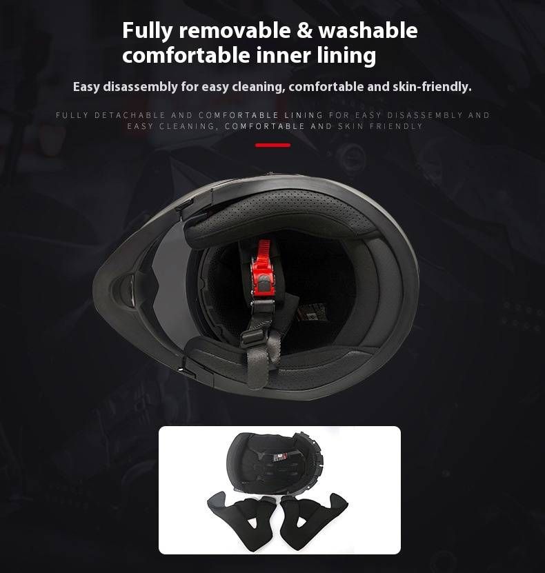 Casque moto intégral modulable certifié DOT/3C avec double visière et Bluetooth 1000 mAh, éclairage LED ABS, pour hommes et femmes_voghion.com