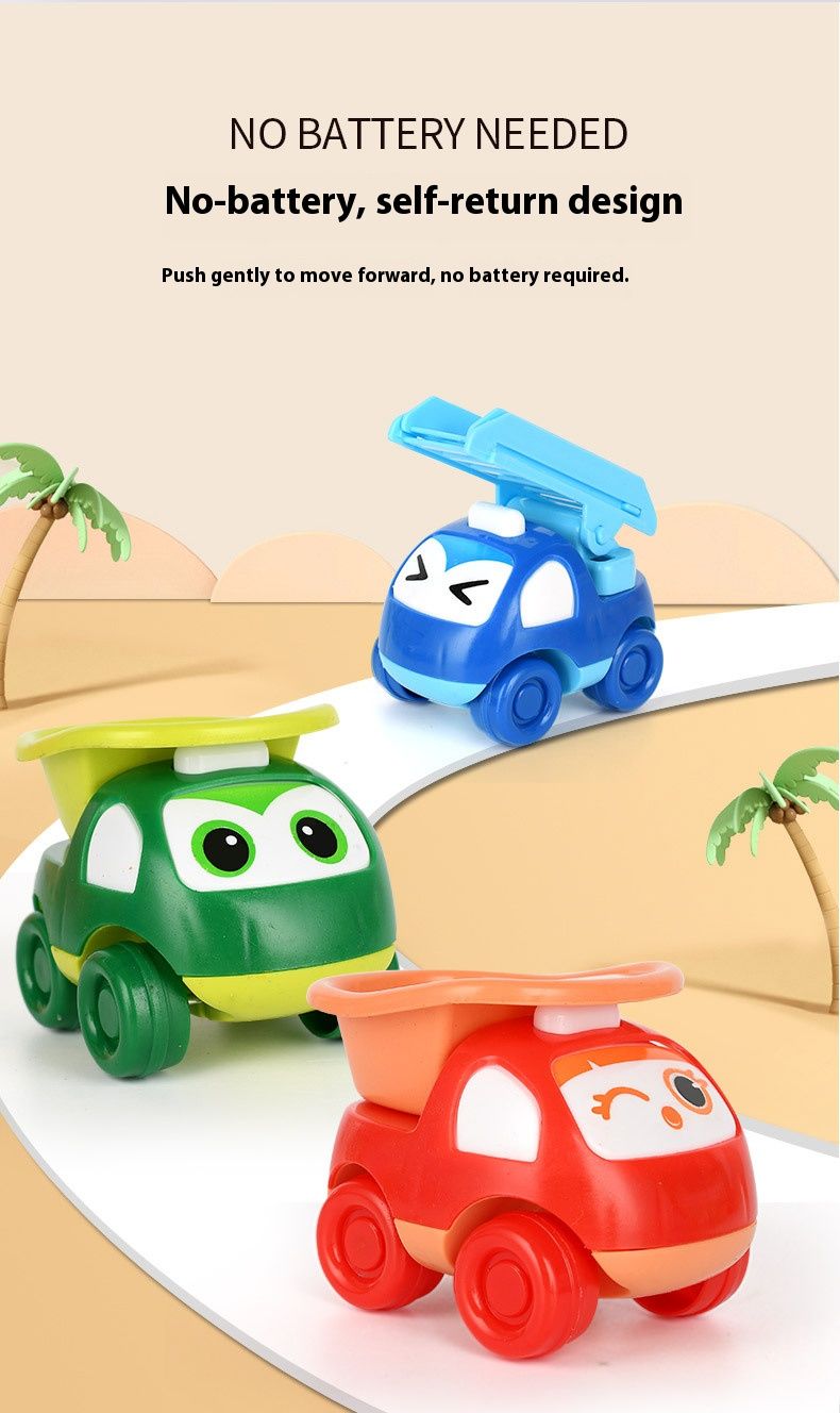 Pull-Back Inertia Construction Vehicle Toy – Surprise Egg Capsule Car (Fire Truck, Dump Truck, Mixer & More) – Fun Educational Play For Kids_voghion.com
