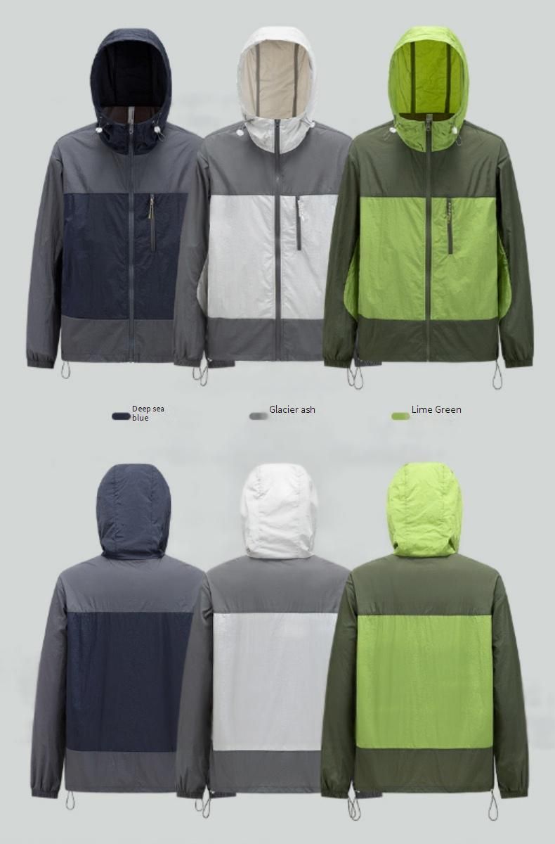 GlacierSilk UPF50+ Cooling Sun Hoodie – Unisex Breathable UV Protection Shirt For Summer Hiking & City Strolls (S-2XL)_voghion.com