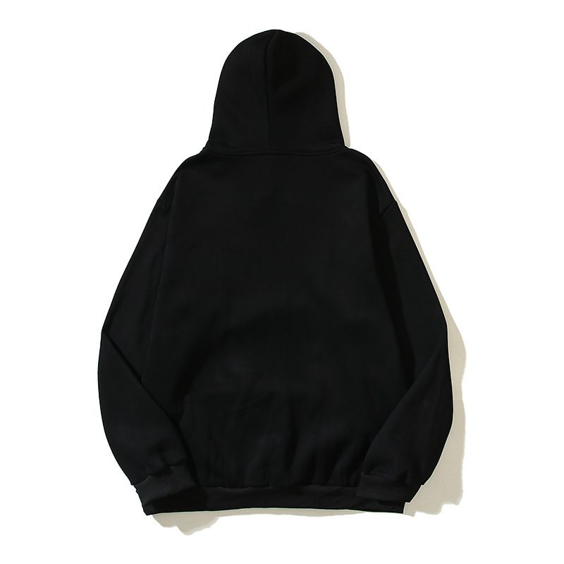 Felpa con cappuccio in pile unisex stile americano con stampa Phantom Thorn, autunno inverno 2024_voghion.com