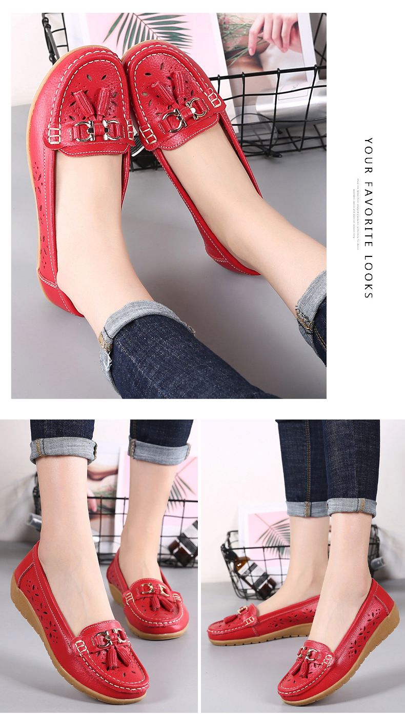 Doudou weibliche Mutter Schuhe faule Schuhe Damenschuhe Damen Casual Single Schuhe_voghion.com