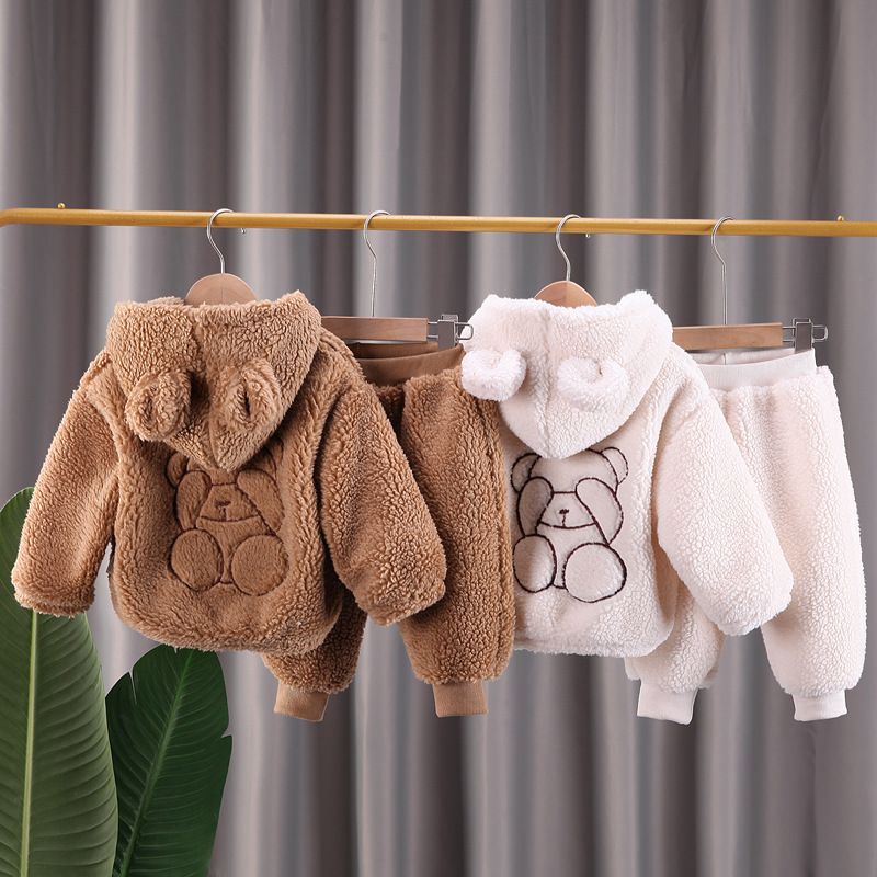 Chaqueta de invierno para bebés y mujeres, estilo nuevo, para niños pequeños y medianos, de lana de cordero y felpa, gruesa y cálida, con cremallera_voghion.com