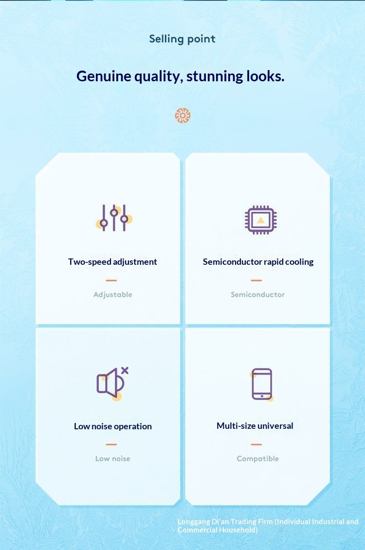 Digitex New Model Phone Cooler Semiconductor Artifact Air Cooling Charging Ultra Quiet Noiseless Clip-on Back Clip Fan_voghion.com