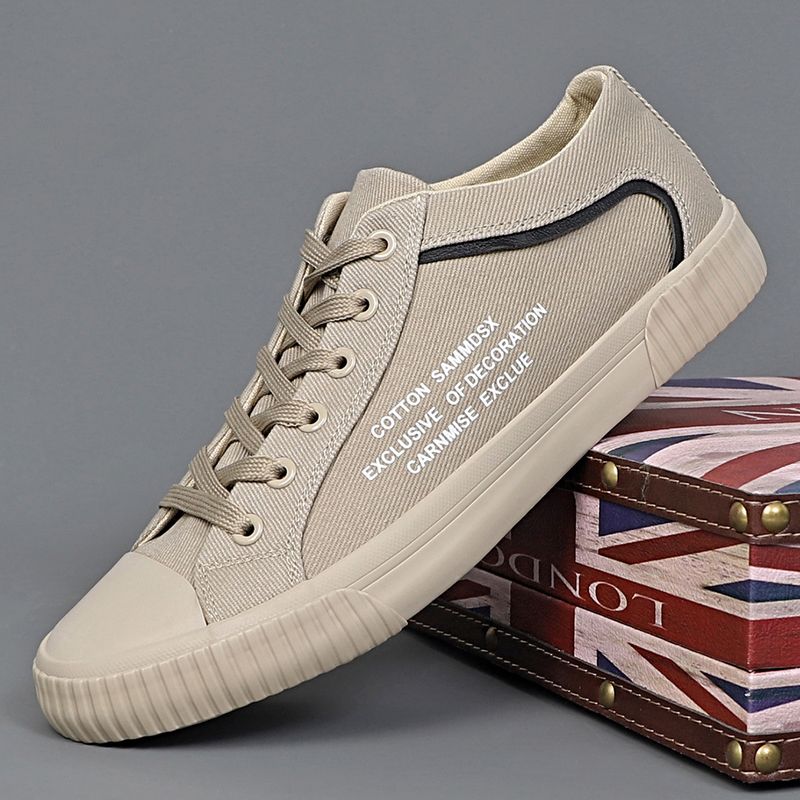 Summer New Men's Lace Up Canvas Shoes, Classic, Versatile, Breathable, Casual, Youthful, Fashionable, Soft And_voghion.com
