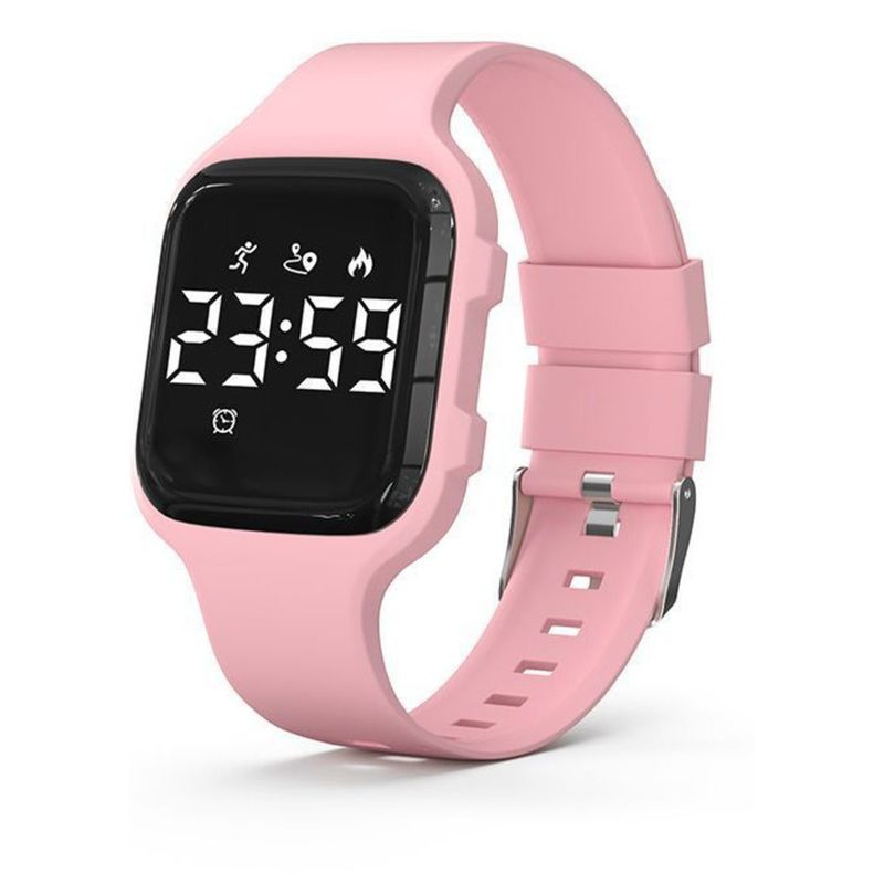 Square Waterproof Female Students, Elegant And Simple Sports Bracelet, High-end Luminous Vibration Alarm Electronic_voghion.com