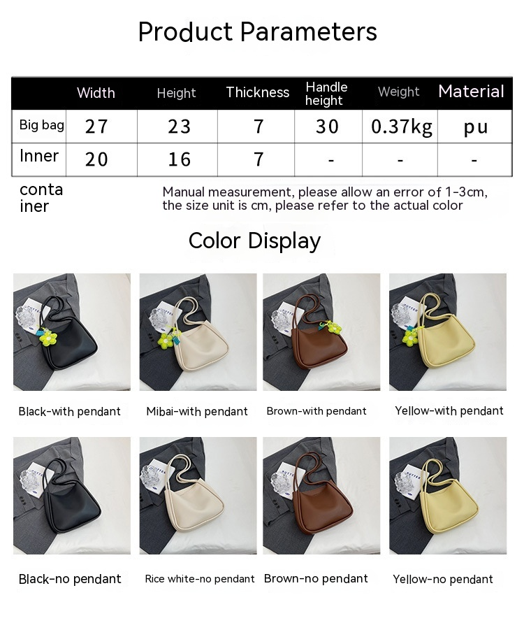 Borsa a secchiello versatile casual da donna con tracolla alla moda High Sense, nuova e venduta del 2023_voghion.com