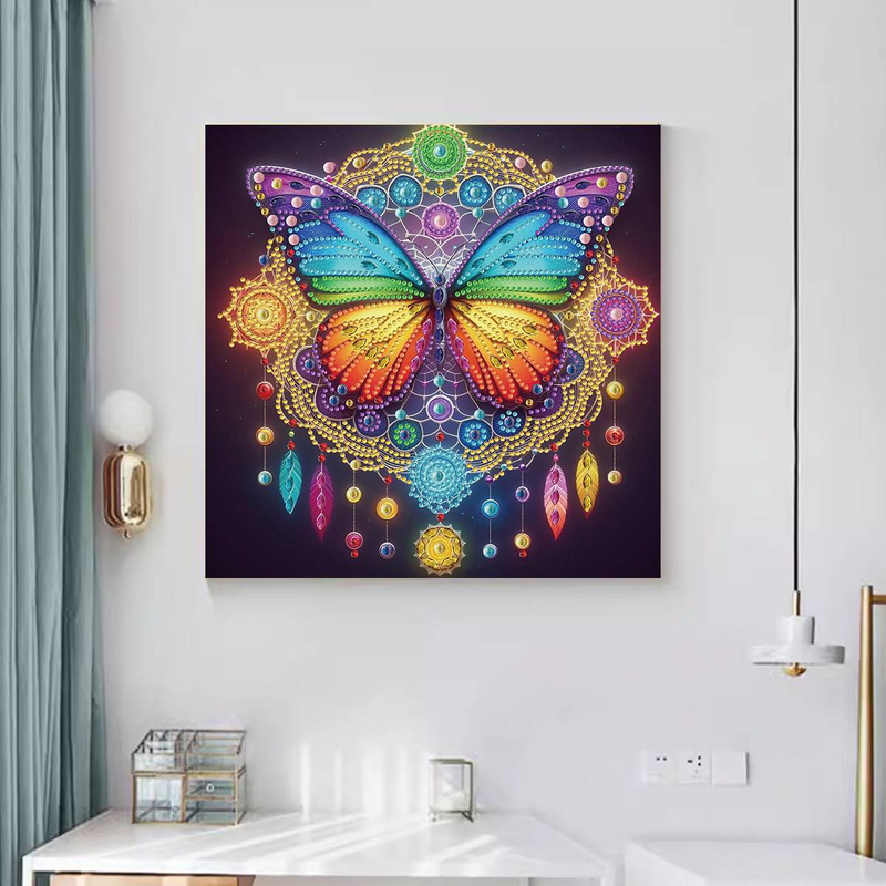 5D DIY Partial Special Shaped Drill Beautiful Butterfly Kit Alien Diamond Decoration Diamond Painting Artwork_voghion.com